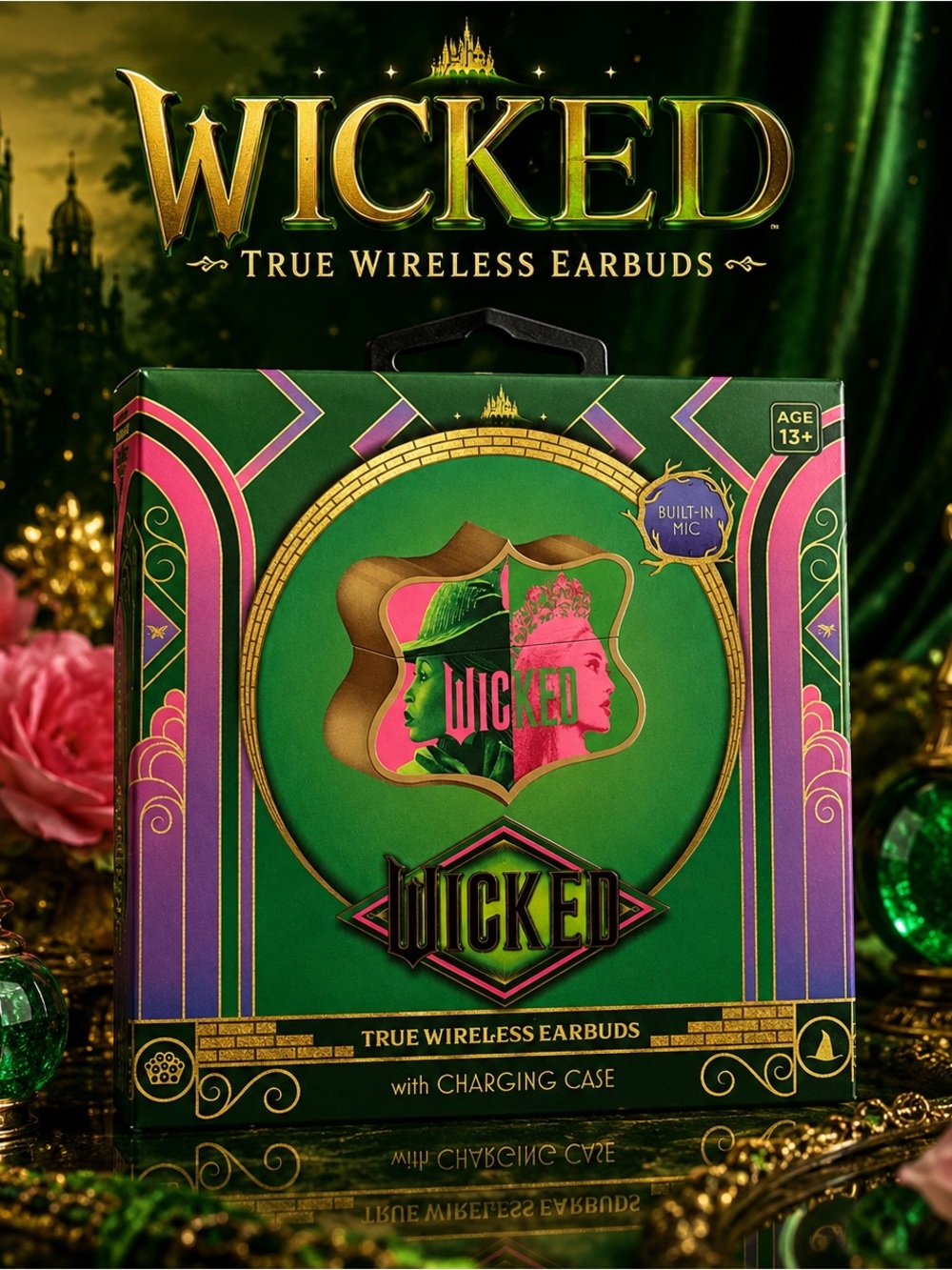 Wicked True Wireless Earbuds Sealed Universal Studios Collector Gift